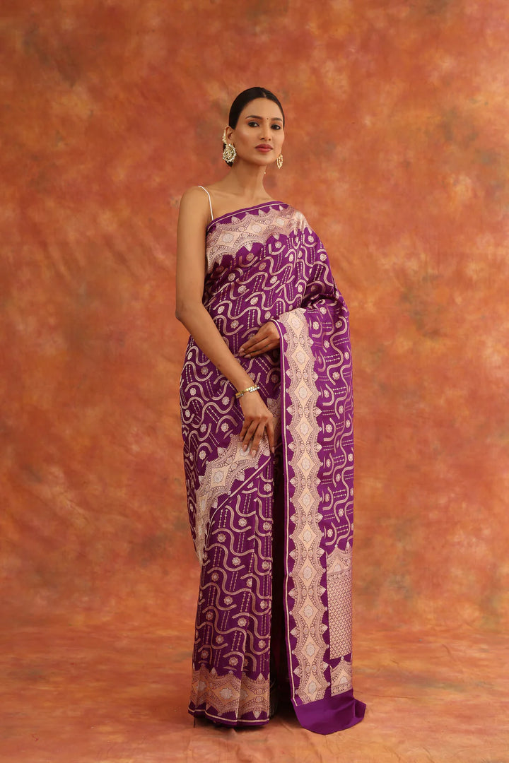 Orchid Handwoven Saree