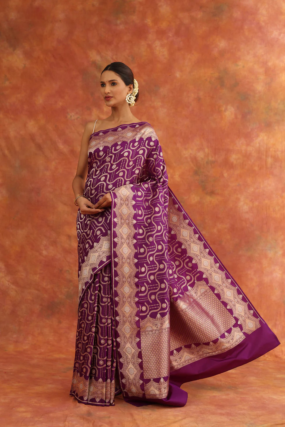 Orchid Handwoven Saree