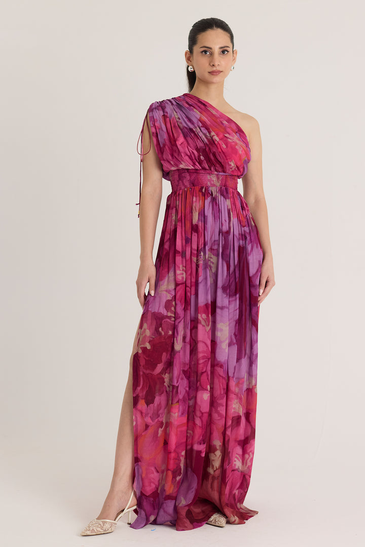 Violet One Shoulder Dress