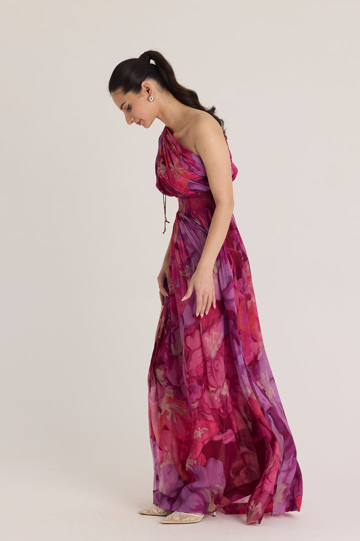 Violet One Shoulder Dress