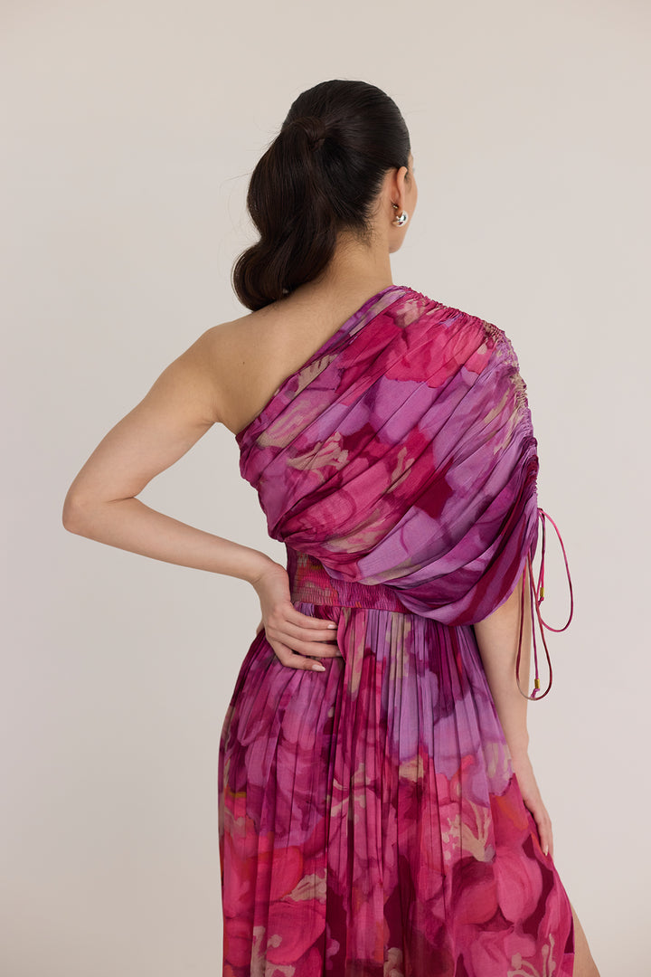 Violet One Shoulder Dress
