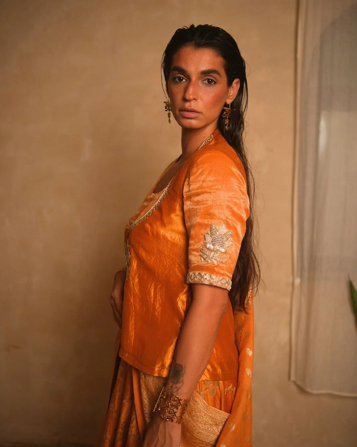 Top With Skirt and Dupatta