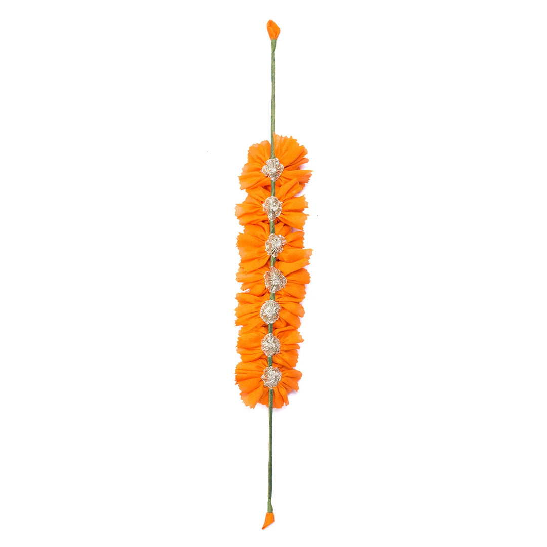 Orange Genda Phool Gajra