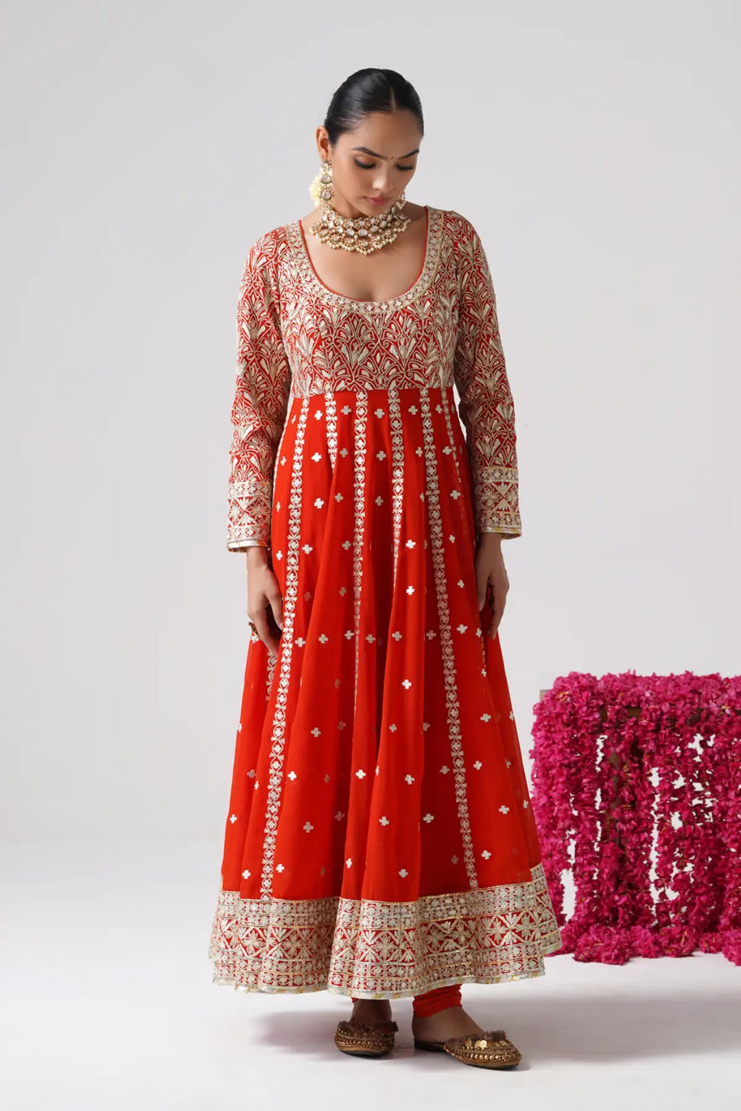 Dilruba - Kalidaar Set - Orange