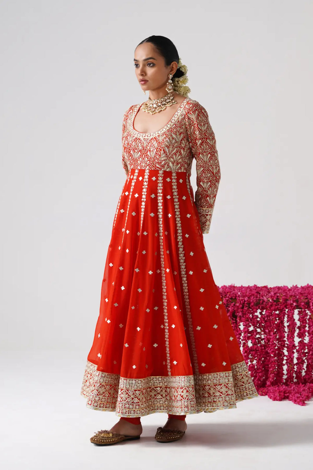 Dilruba - Kalidaar Set - Orange