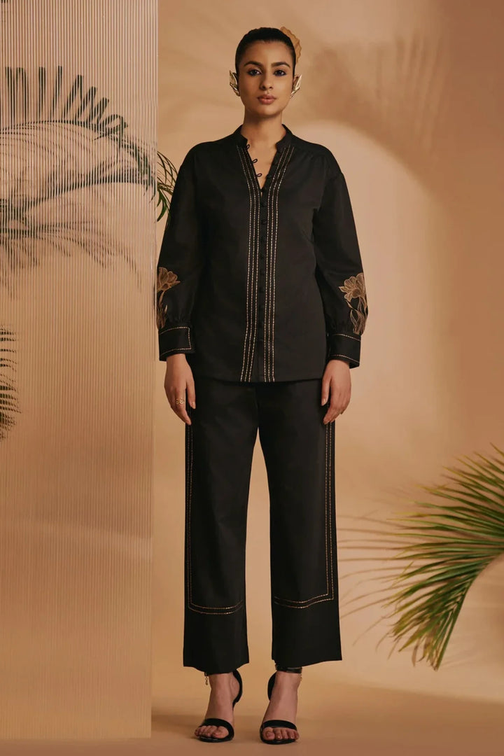 Origani Black Lilly Co-ord Set