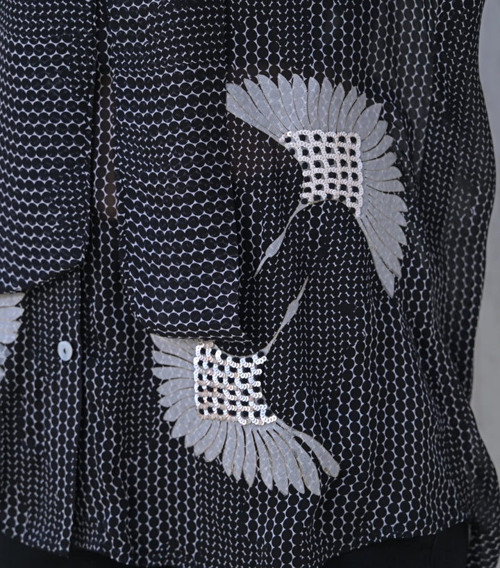 Onyx Wing BowTie Shirt