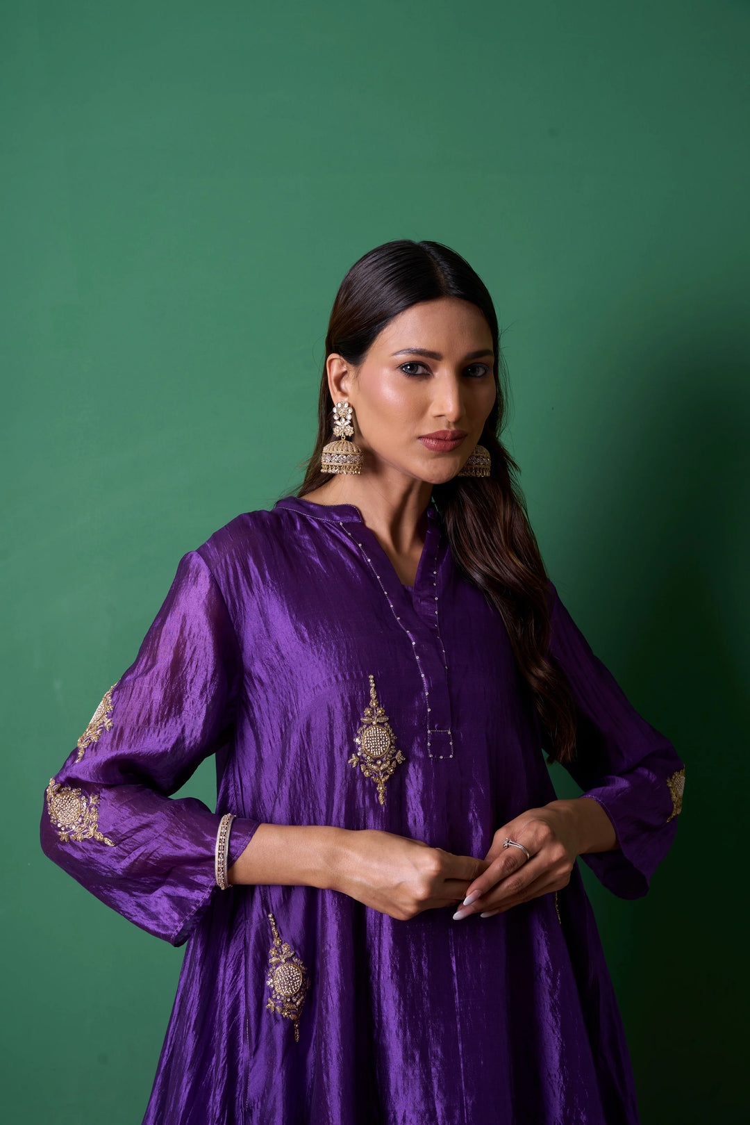 Paradise Purple Kurta (Set of 2)