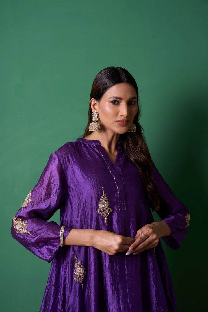 Paradise Purple Kurta (Set of 2)