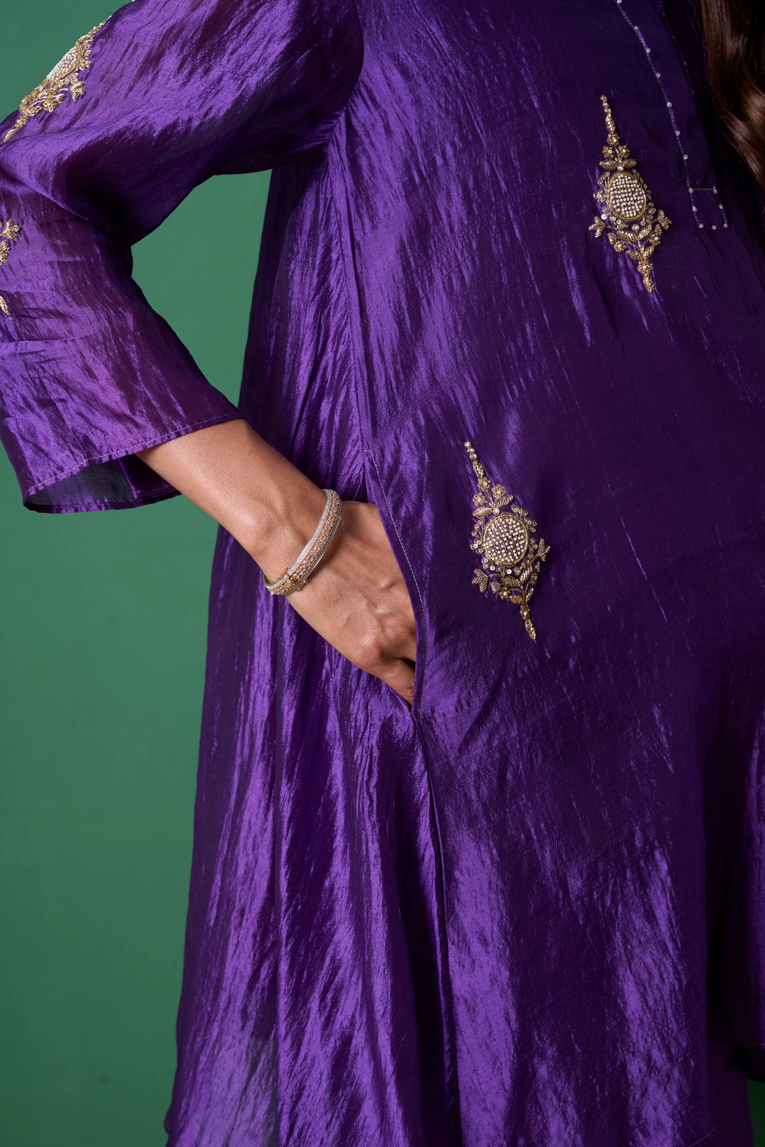 Paradise Purple Kurta (Set of 2)