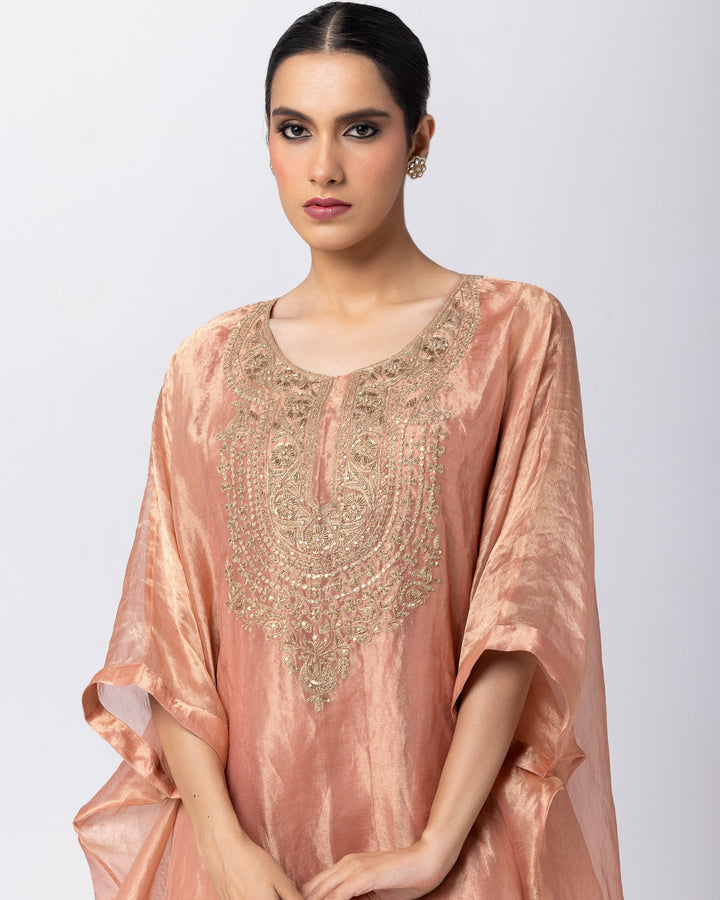 blush pink cotton silk pant