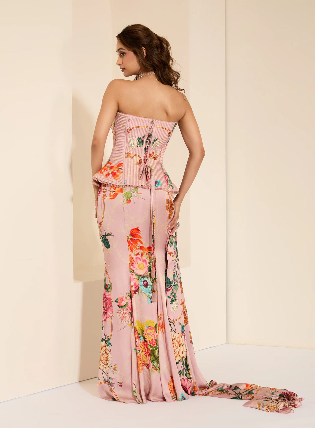 Periwinkle Glow Corset and Drape