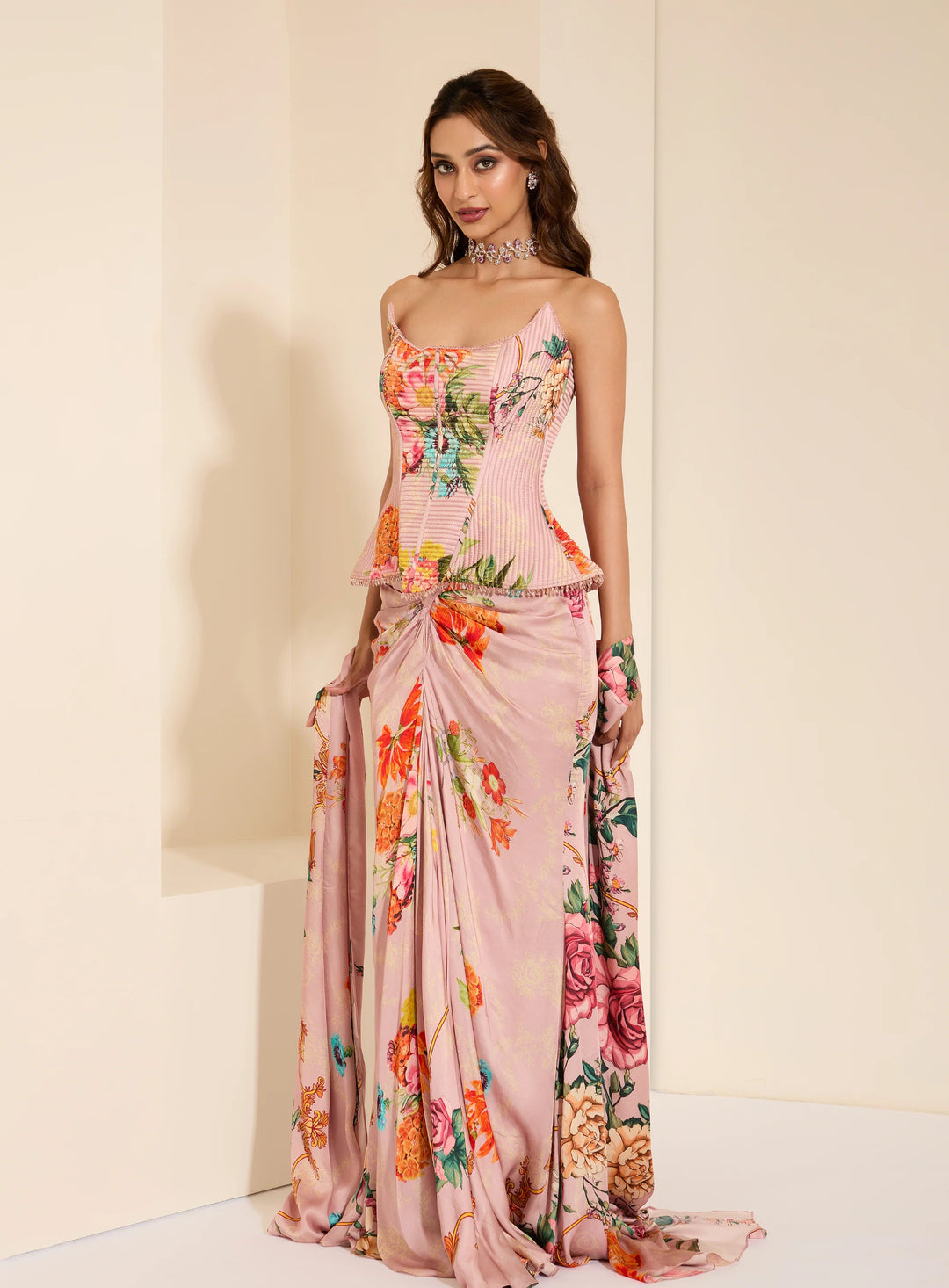 Periwinkle Glow Corset and Drape