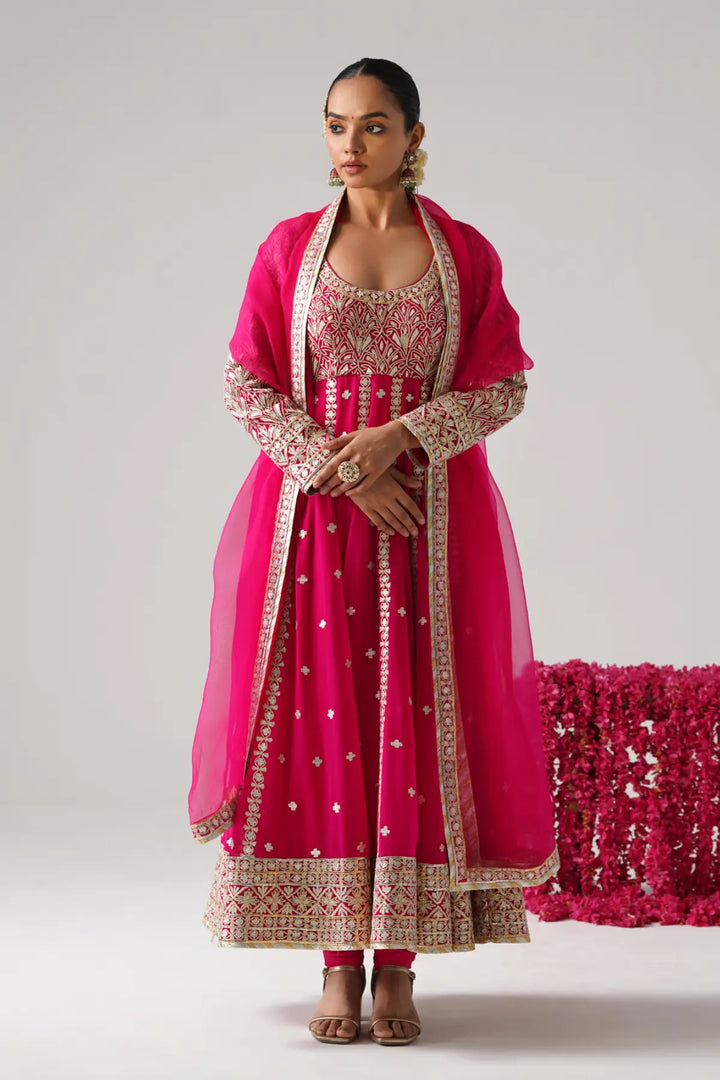 Dilruba - Kalidaar Set - Pink