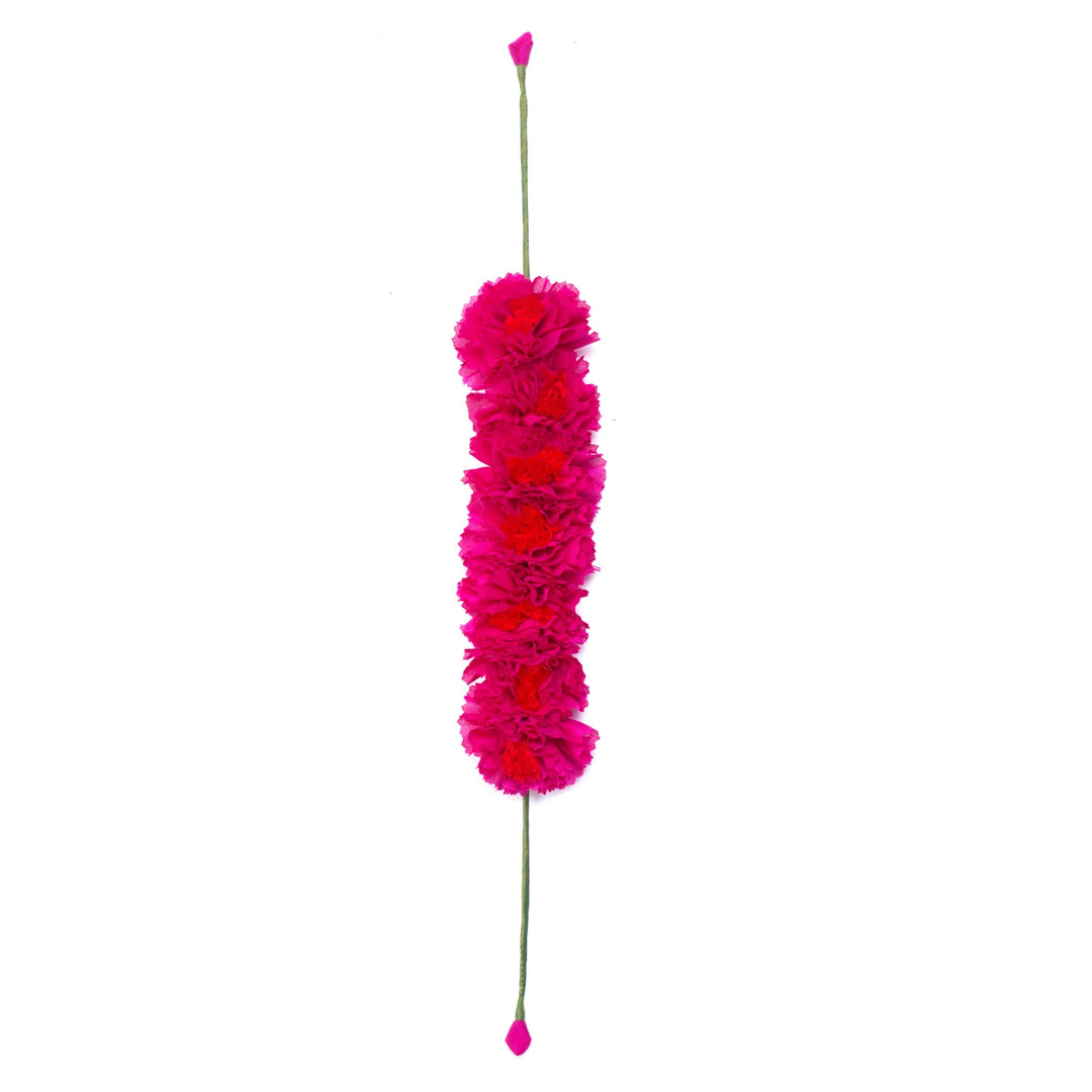 Pink Genda Phool Gajra
