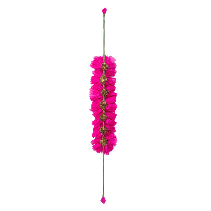 Pink Genda Phool Gajra