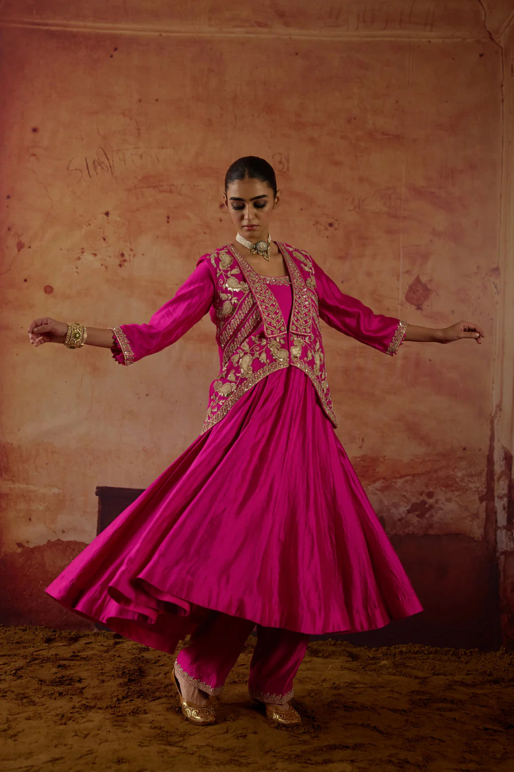 Priyam Jacket Anarkali Set