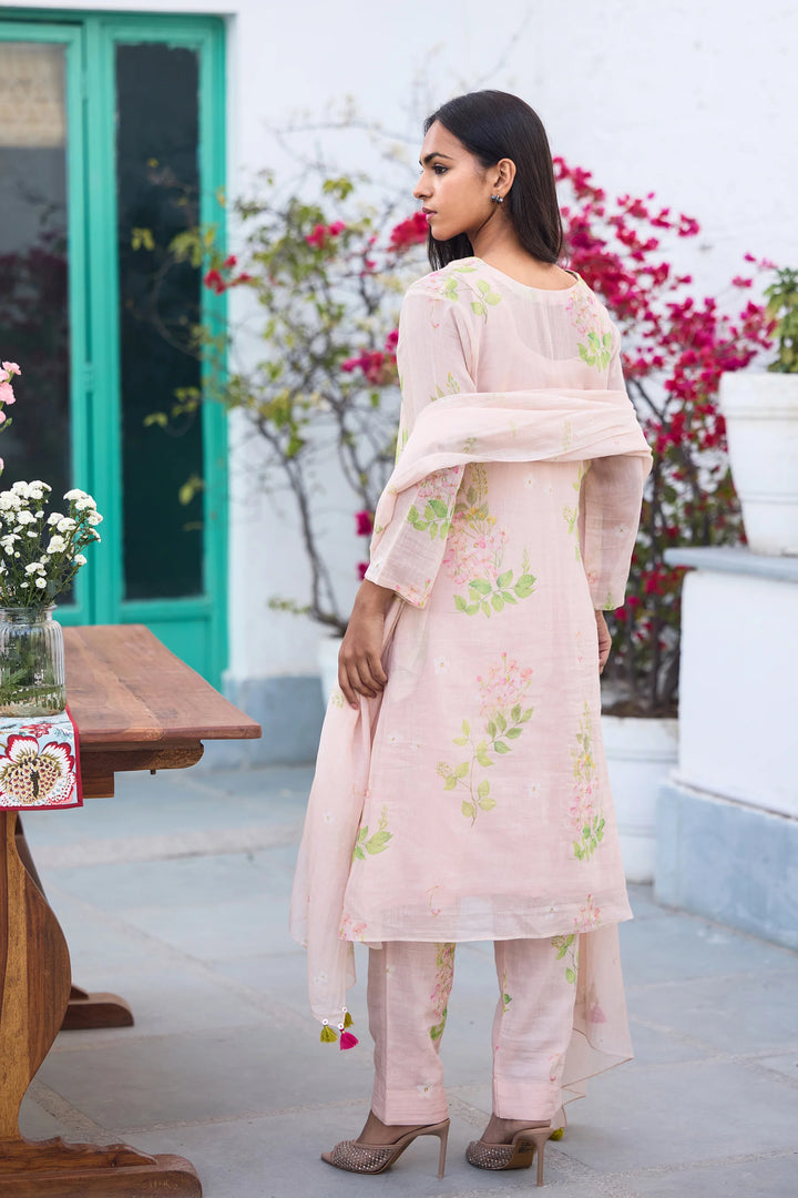 Peach Madhumalti Avril Coord Set