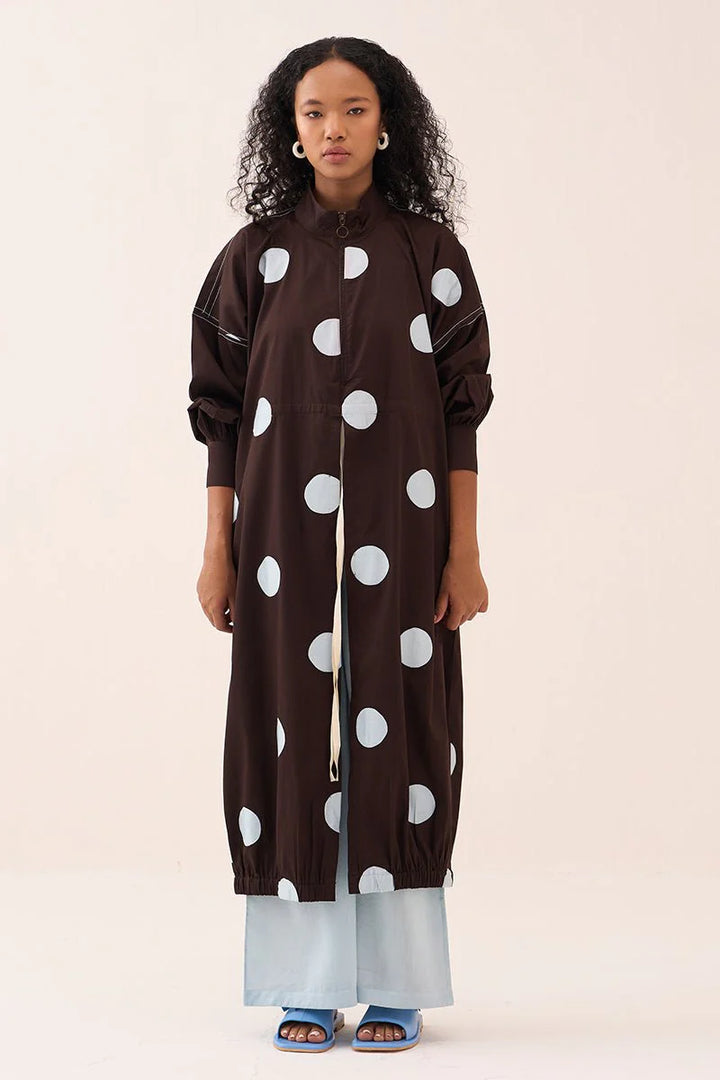 Polka Drawstring Tunic