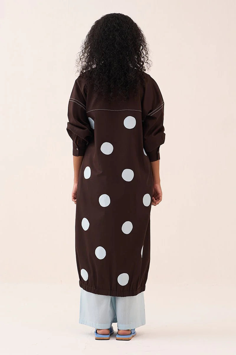 Polka Drawstring Tunic