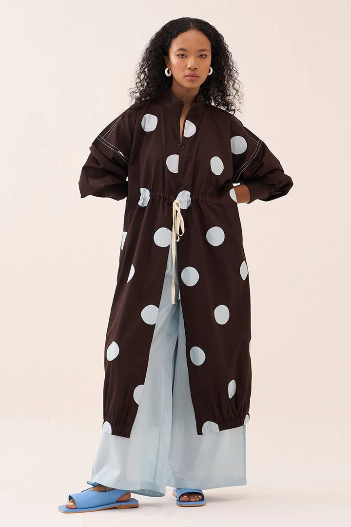 Polka Drawstring Tunic