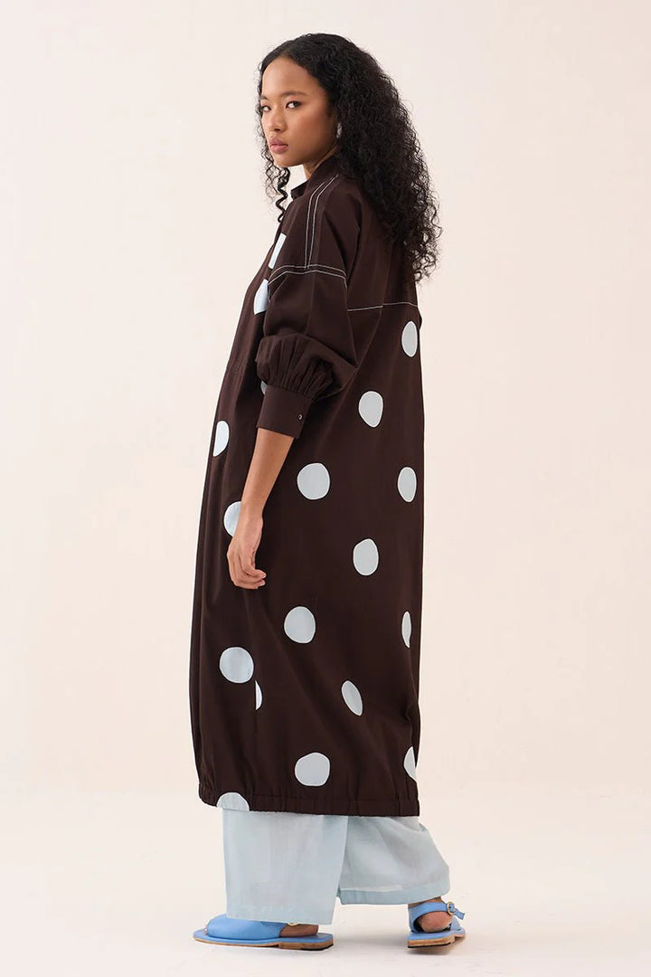 Polka Drawstring Tunic