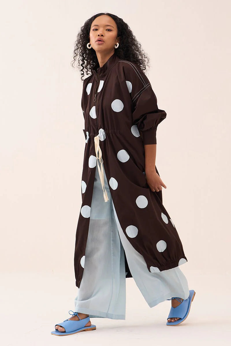 Polka Drawstring Tunic