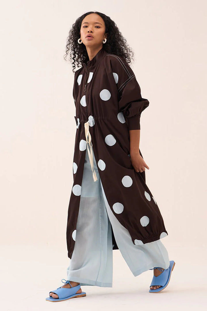 Polka Drawstring Tunic