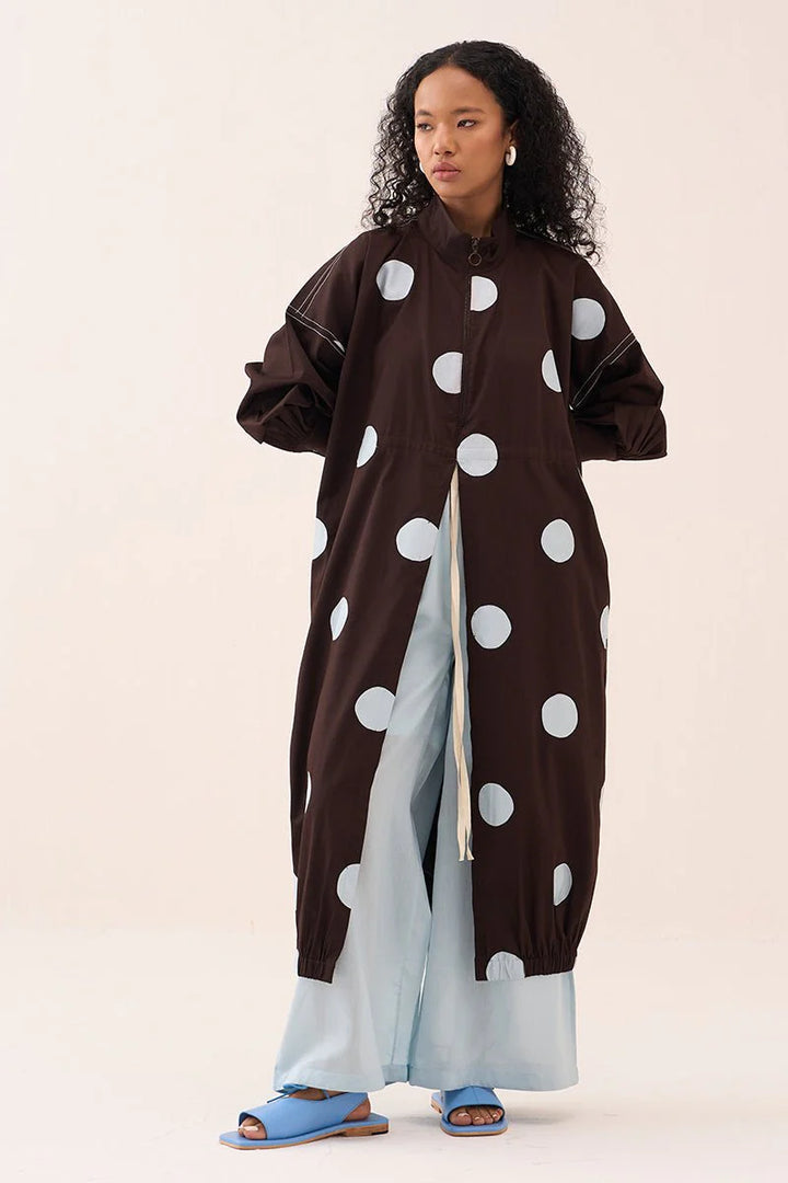 Polka Drawstring Tunic