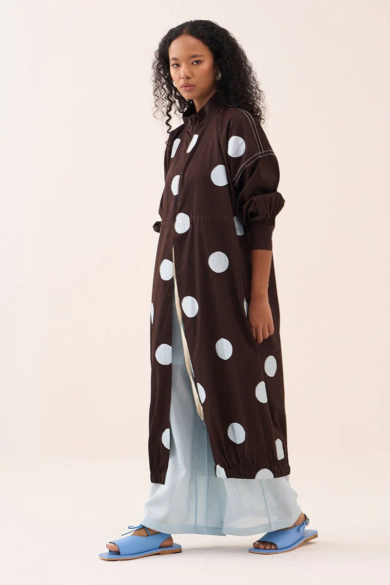Polka Drawstring Tunic