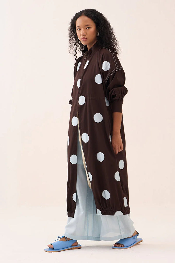 Polka Drawstring Tunic