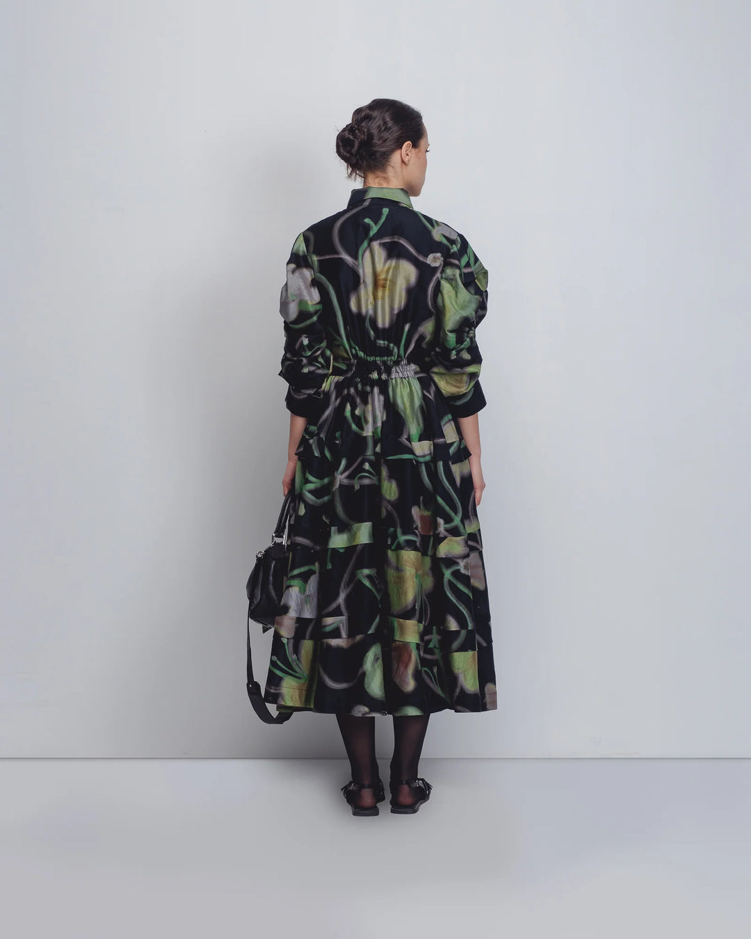 Paron Print Pleated Dress