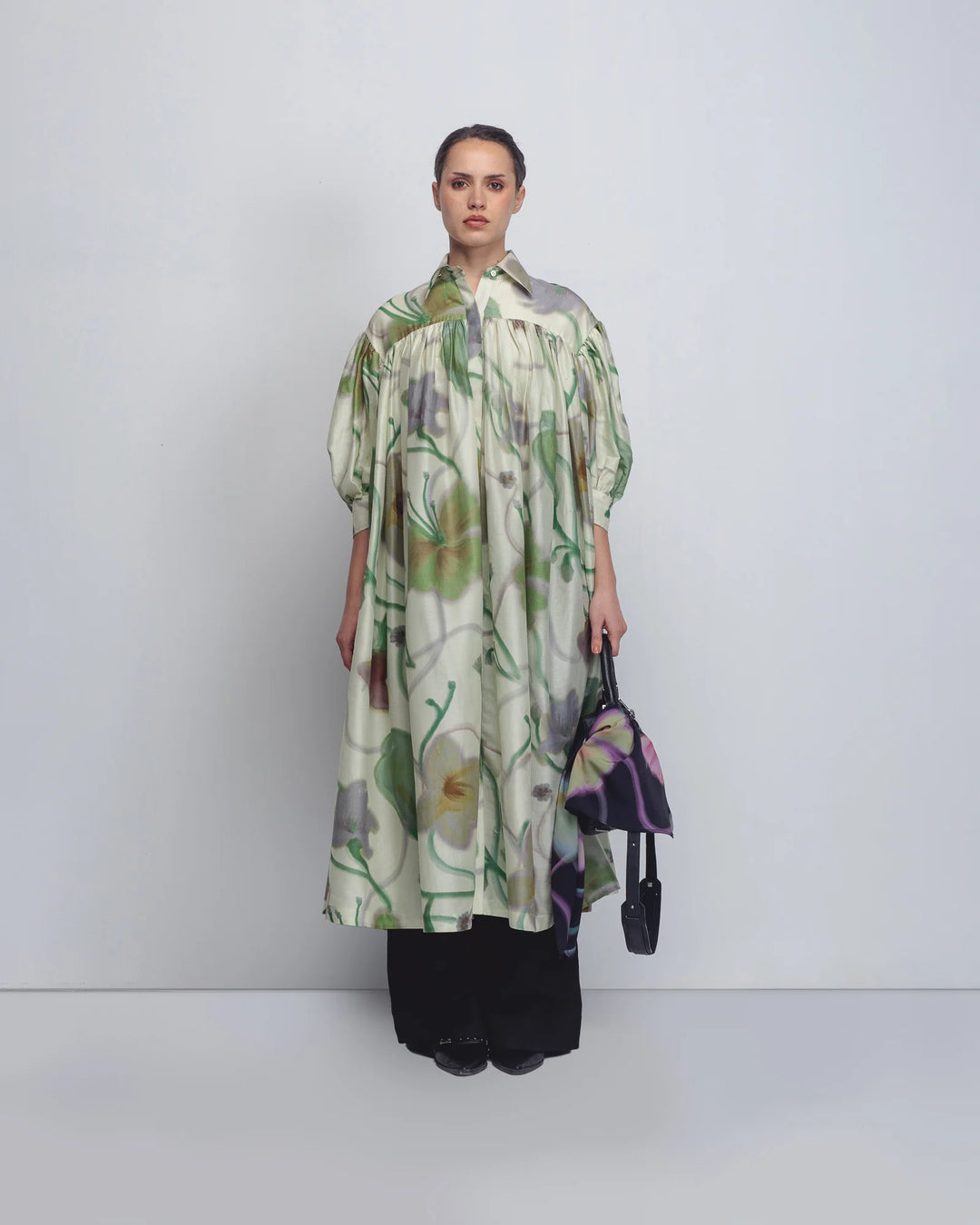 Paron Print Drop Shirt Dress