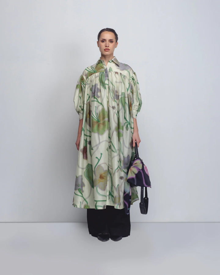 Paron Print Drop Shirt Dress