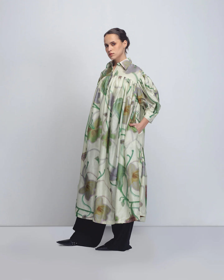 Paron Print Drop Shirt Dress