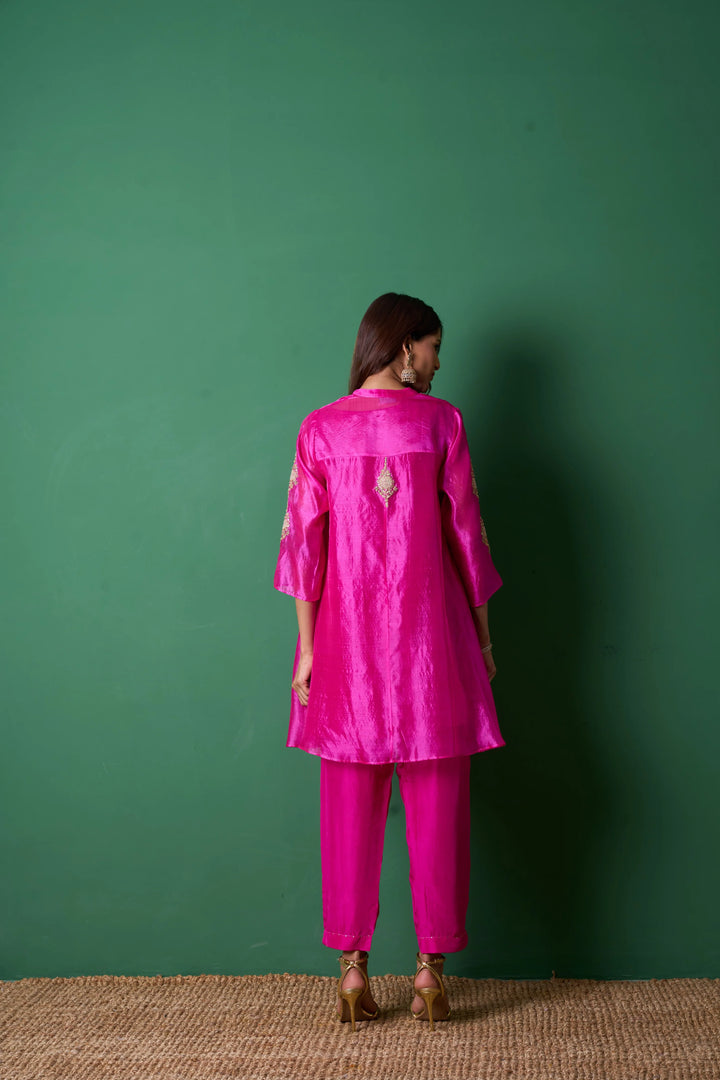 Paradise Pink Kurta (Set of 3)