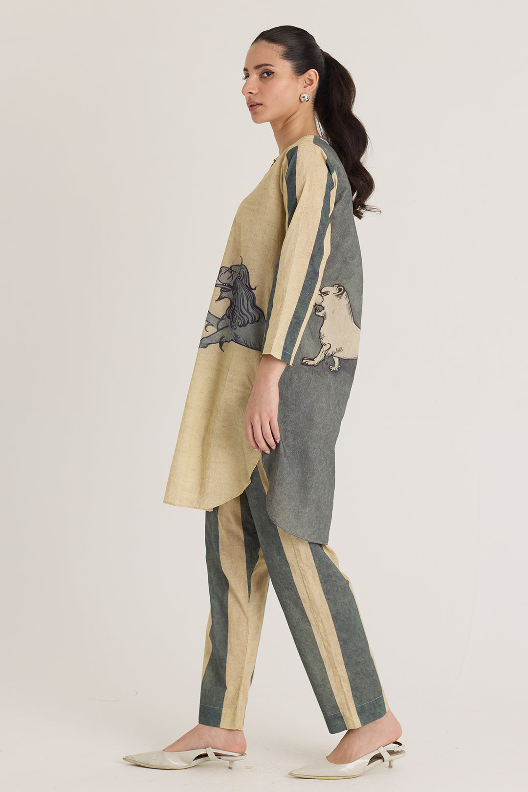 Paws Short Kurta Set