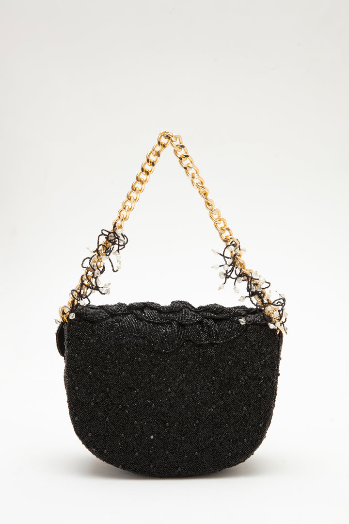 coco beaded sling - black