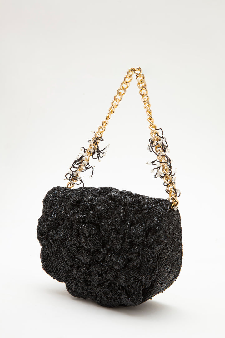 coco beaded sling - black