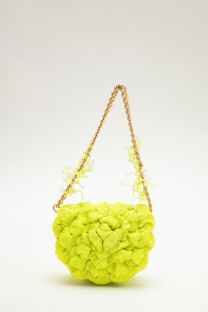 coco beaded mini - electric lime