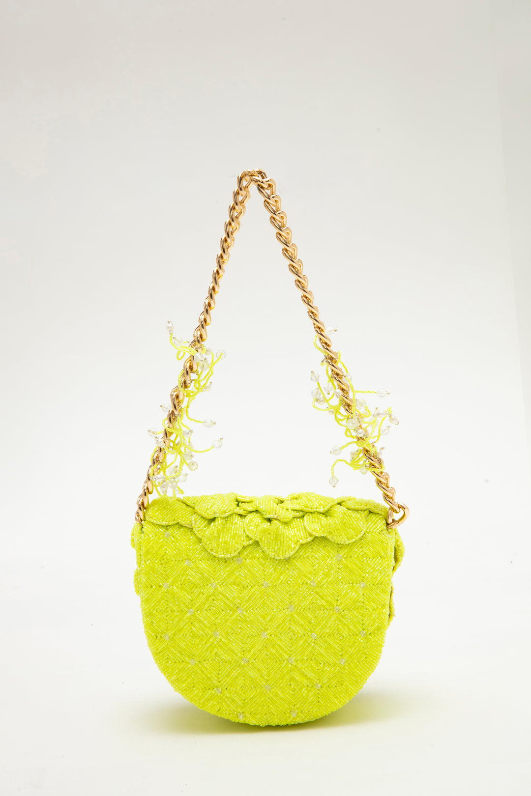 coco beaded mini - electric lime