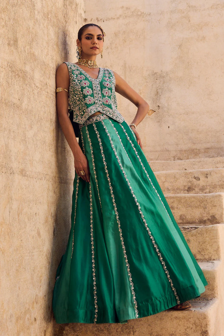 Pankhuri Waist Coat - Lehenga Set