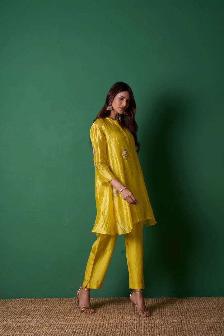 Paradise Yellow Kurta (Set of 2)