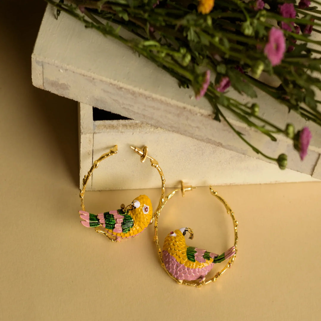 The Quiescent Bird Earrings