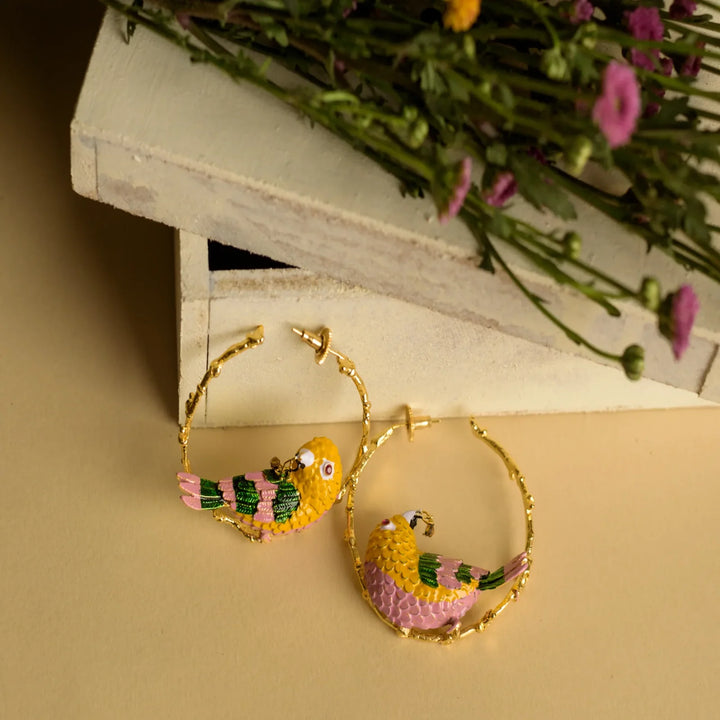 The Quiescent Bird Earrings