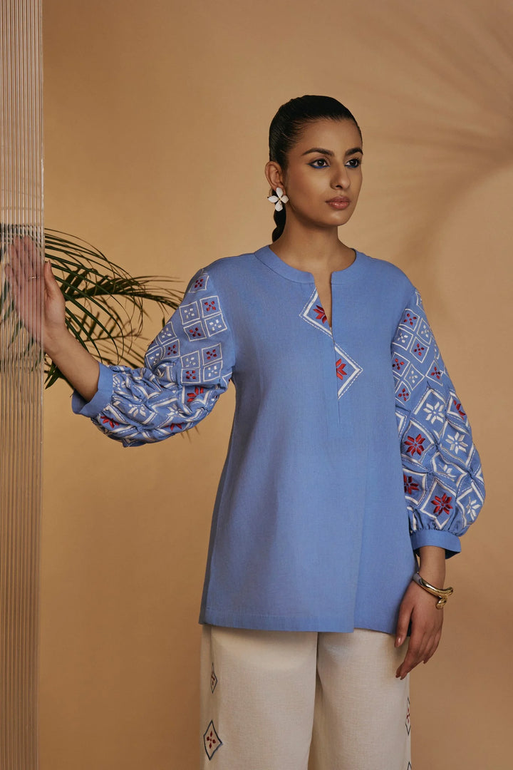 Origani Blue Rainforest Co-ord Set