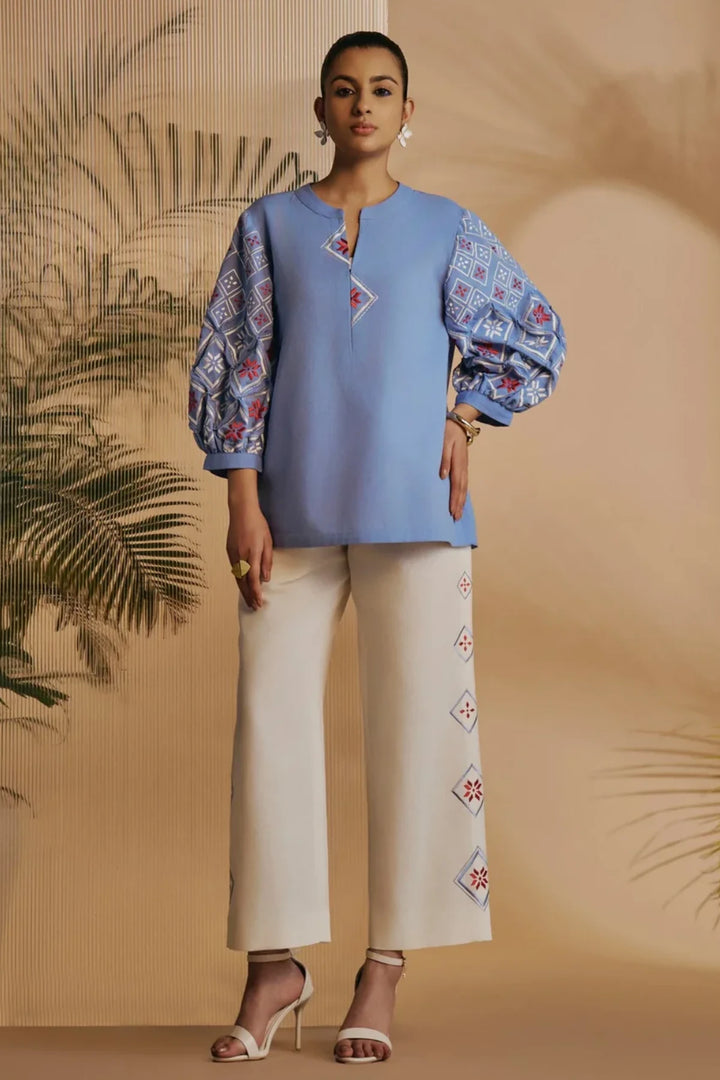 Origani Blue Rainforest Co-ord Set