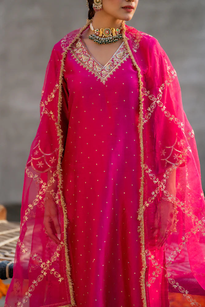 Rani Aari A-line Kurta Set