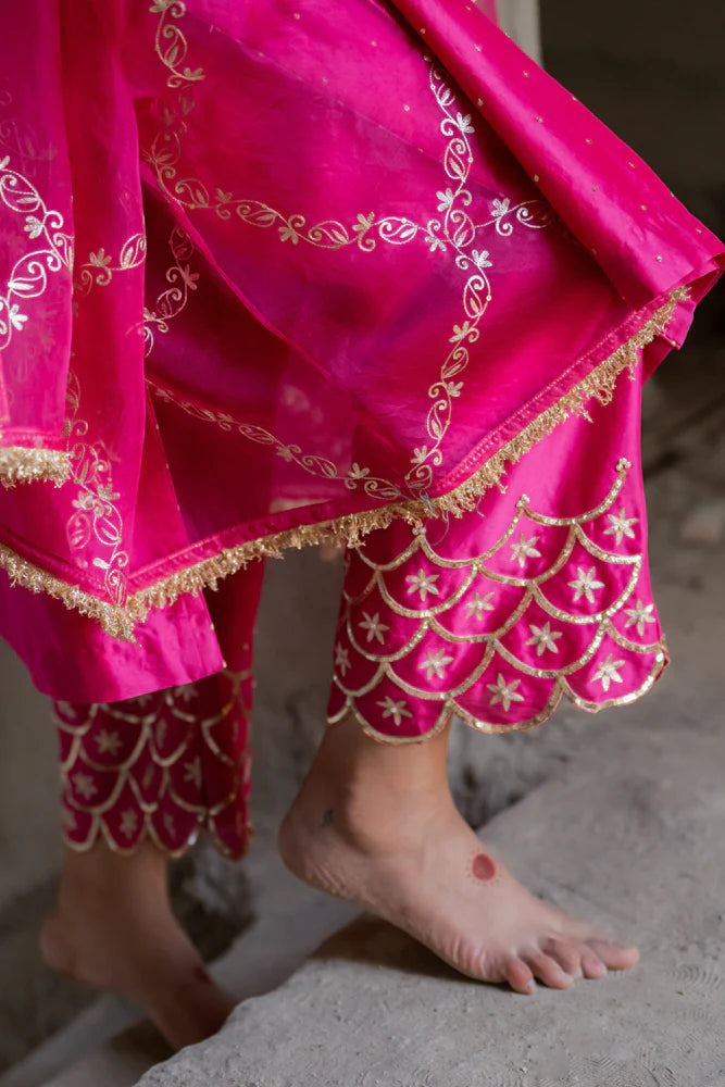 Rani Aari A-line Kurta Set