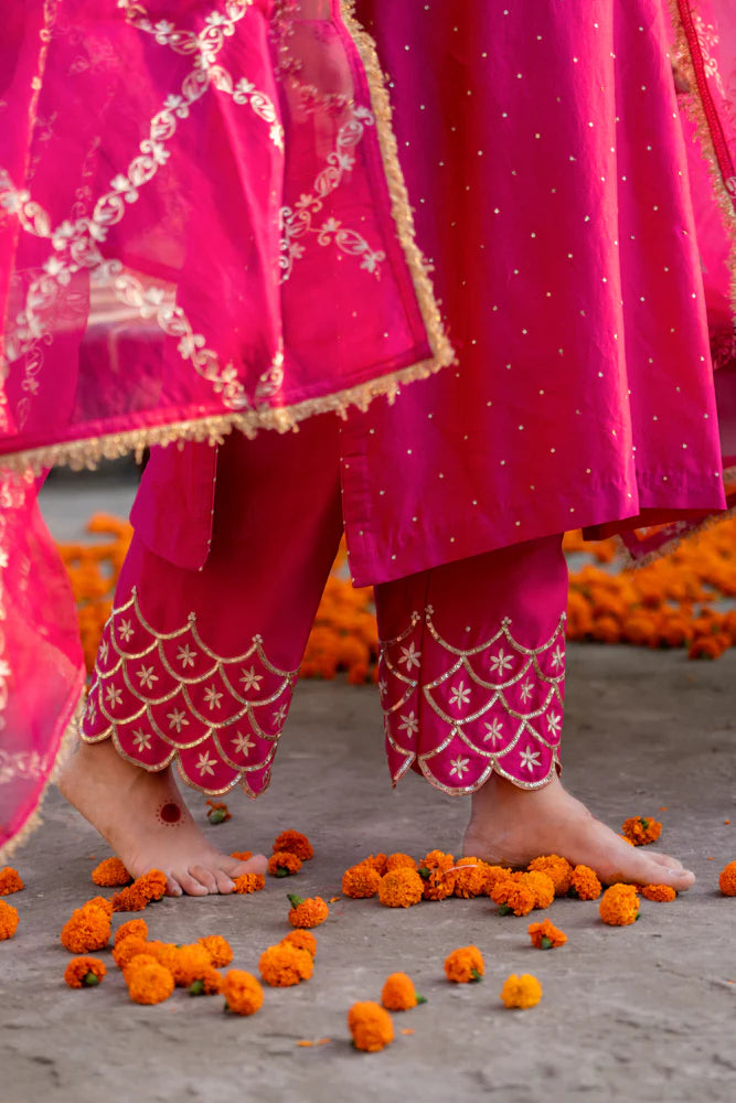 Rani Aari A-line Kurta Set